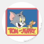 Tom- und Jerry-Logo flach Sticker