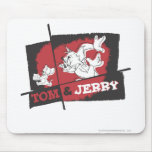 Tom und Jerry rot und schwarz mousepads