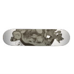 Tom- und Jerry-Schädel skateboards