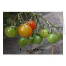 Tomate-Pflanzen-Glückwunsch-Karte