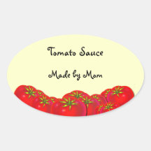 Tomatensauce-Gewohnheits-einmachende Aufkleber