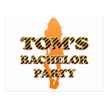Toms Junggeselle-Party Postkarte