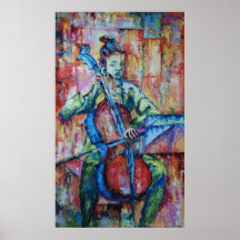 Ton und Musik II - Leinwand-Druck Plakat