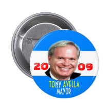 Tony 2009 Avella für NY Bürgermeister Pin Anstecknadelbuttons
