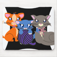 Toon-Miezekatze-Geschwister Mousepad