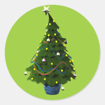 Toon-Weihnachtsbaum Sticker