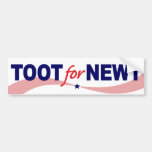 TOOT für Newt Gingrich 2012 Autoaufkleber