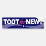 TOOT für Newt Gingrich 2012 Autoaufkleber