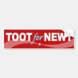 TOOT für Newt Gingrich 2012 Autosticker
