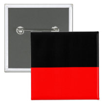 top black bottom red DIY custom background templat Pinback Button