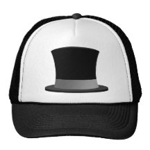 Tophat Fernlastfahrer-Hut - Smoking-Lässige Art! Retromützen