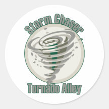 Tornado-Alley Runde Sticker