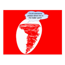 Tornado-Wohnwagensiedlung Postkarte