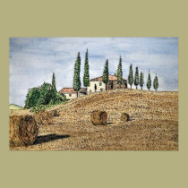 Toskanisches Feld poster