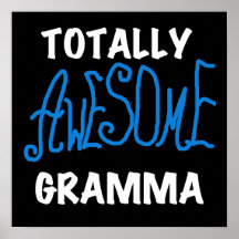 Total fantastische Gramma blaue T-Shirts und Gesch Posterdrucke