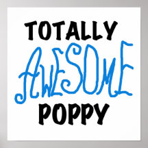 Total fantastische Mohnblumen-T-Shirts und Geschen Poster
