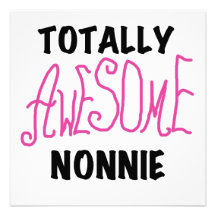 Total fantastische Nonnie rosa T-Shirts und Gesche Personalisierte Ankündigungskarten