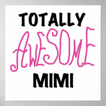 Total rosa T-Shirts fantastisches Mimi und Geschen Plakat