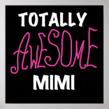 Total rosa T-Shirts fantastisches Mimi und Geschen Poster