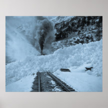 Tote auf den Lawinen-Bahnen Posterdruck