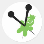 Tote Voodoo-Puppe Runde Sticker