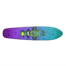 Totem-König Turquoise/lila Skate-Plattform! Skateboarddeck