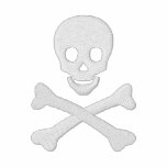Totenkopf mit gekreuzter Knochen Polohemd