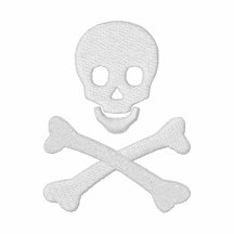 Totenkopf mit gekreuzter Knochen Polohemd