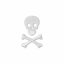 Totenkopf mit gekreuzter Knochen