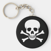 Totenkopf mit gekreuzter Knochen Keychain Schlüsselanhänger