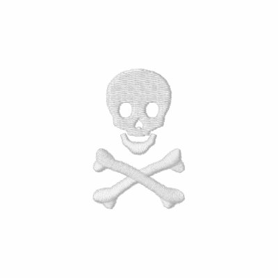 Totenkopf mit gekreuzter Knochen Poloshirt