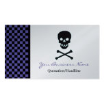 Totenkopf mit gekreuzter Knochen-Visitenkarte