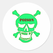 Totenkopf Schädel Gift skull poison Aufkleber