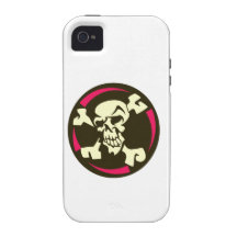 Totenkopf Schädel Knochen skull bones Case-Mate iPhone 4 Cover
