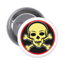 Totenkopf Schädel skull Button