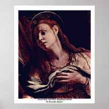 Toter Christus und Maria Magdalena durch Bronzino  Poster