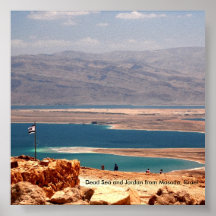 Totes Meer und Jordanien von Masada,… Plakatdruck