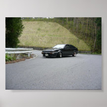 Touge u. Antrieb AE86 Plakat