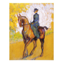 Toulouse-Lautrec Frau auf Pferdeeinladungen