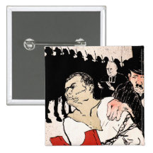 Toulouse-Lautrec's "Le Matin " Anstecknadelbuttons