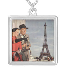 Touristen-reisender Paris-Besichtigungs-Eiffelturm Selbst Gestalteter Schmuck