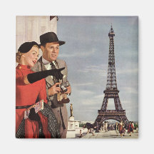 Touristen-reisender Paris-Besichtigungs-Eiffelturm Magnete