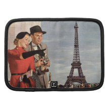 Touristen-reisender Paris-Besichtigungs-Eiffelturm Mappen