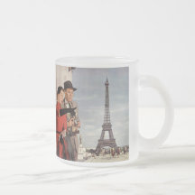 Touristen-reisender Paris-Besichtigungs-Eiffelturm Tee Haferl