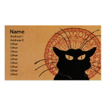Tournée du Chat Noir, Théophile Steinlen Visitenkartenvorlagen