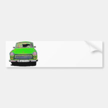 Trabant-Auto im Grün, Berlin Auto Sticker