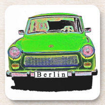 Trabant-Auto im Grün, Berlin Untersetzer