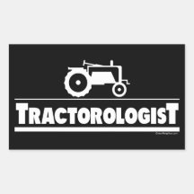 Tractorologist - Traktor Rechtecksticker
