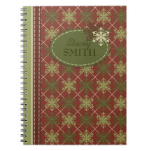 Traditioneller Weihnachtsnotizblock Notiz Buch