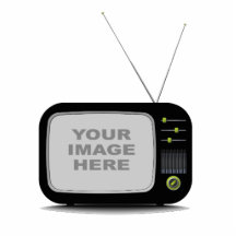 Tragbares Retro Fernsehen Photo Skulpturen
